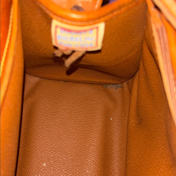 Dooney & Bourke AWL Speedy Chocolate and Caramel Satchel Vintage - Picture 9 of 11